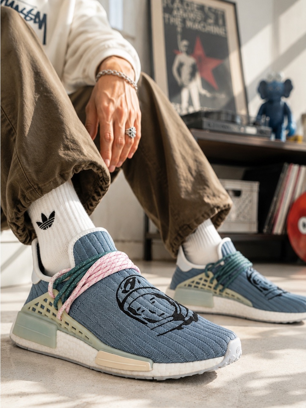 adidas x BBC x Pharrell Williams Human Race Hu NMD  “Astronaut Blue” 🔥 GW3955